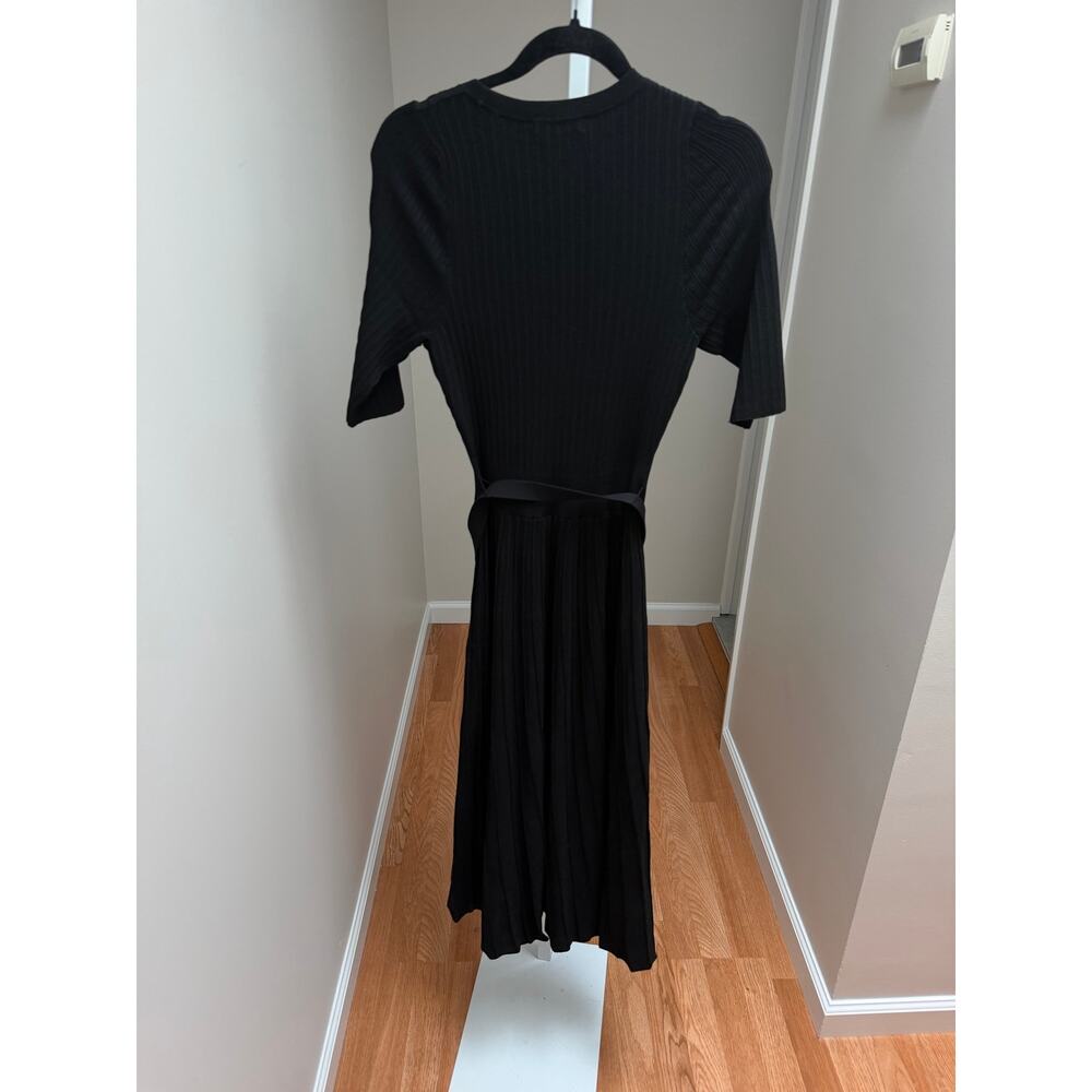 NEW Veronica Beard Elthea Knit Dress Black Belted Size Medium - Picture 8 of 8